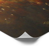 Landschap Autumn Trees Acrylverf Poster (Hoek)