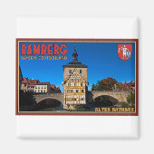 Landschap Bamberg - Altes Rathaus Magneet (Voorkant)