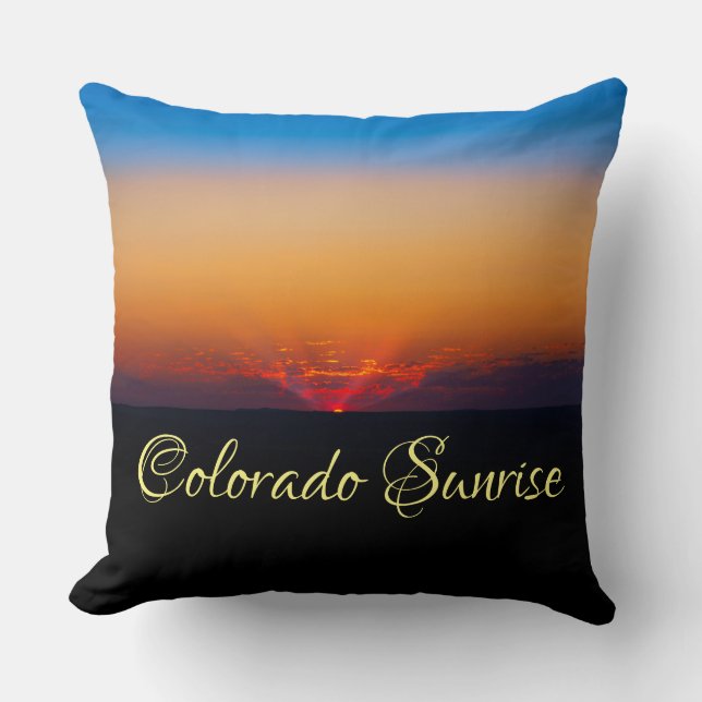 Landschap Beauful Colorado Sunrise Kussen (Voorkant)