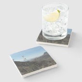 Landschap Big Bend Park-Ocotillo Stenen Onderzetter (Zijkant)