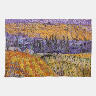 Landschap bij Auvers in de regen door Vincent van Theedoek