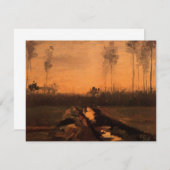 Landschap bij schemering door Vincent van Gogh (Voorkant / Achterkant)