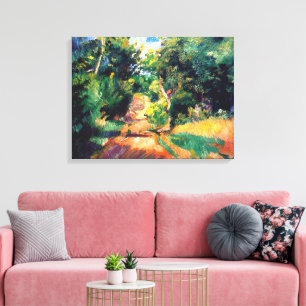 Landschap bij Varengeville van Renoir Canvas Afdruk