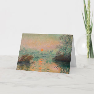 Landschap bij zonsondergang   Tadeusz Makowski Kaart