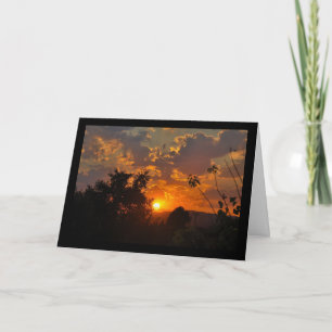 Landschap bij zonsopgang kaart