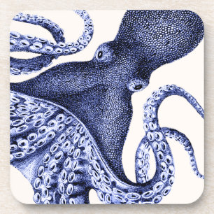 Landschap Blue Octopus Bier Onderzetter