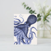 Landschap Blue Octopus Briefkaart (Staand voorkant)