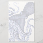Landschap Blue Octopus Briefpapier (Voorkant)