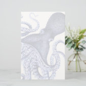 Landschap Blue Octopus Briefpapier (Staand voorkant)