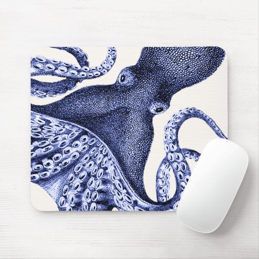 Landschap Blue Octopus Muismat (Met muis)