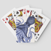 Landschap Blue Octopus Pokerkaarten (Achterkant)