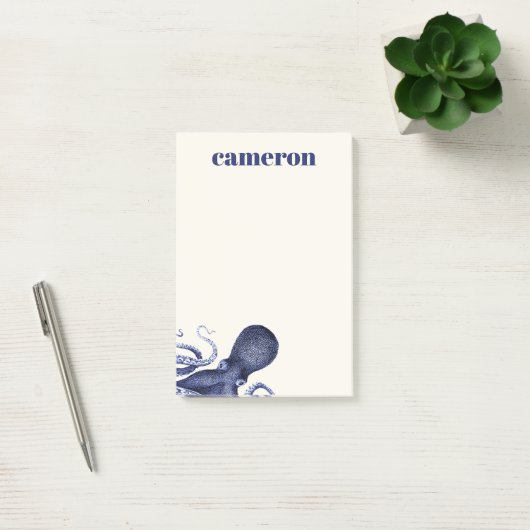 Landschap Blue Octopus Post-it® Notes (Kantoor)