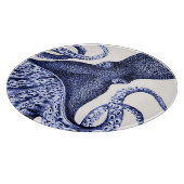 Landschap Blue Octopus Snijplank (Hoek)