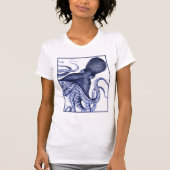 Landschap Blue Octopus T-shirt (Voorkant)