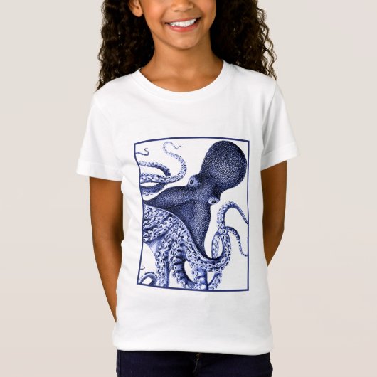 Landschap Blue Octopus T-shirt (Voorkant)