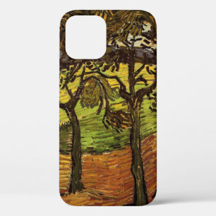 Landschap, Bomen en Figuren door Vincent van Gogh iPhone 12 Hoesje