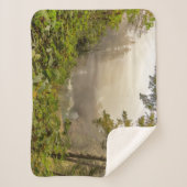 Landschap bos en oceaan sherpa deken (Voorkant)