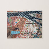 Landschap bostuin legpuzzel (Horizontaal)