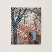 Landschap bostuin legpuzzel (Verticaal)