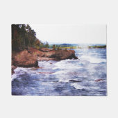 Landschap boven het schiereiland deurmat (Voorkant)