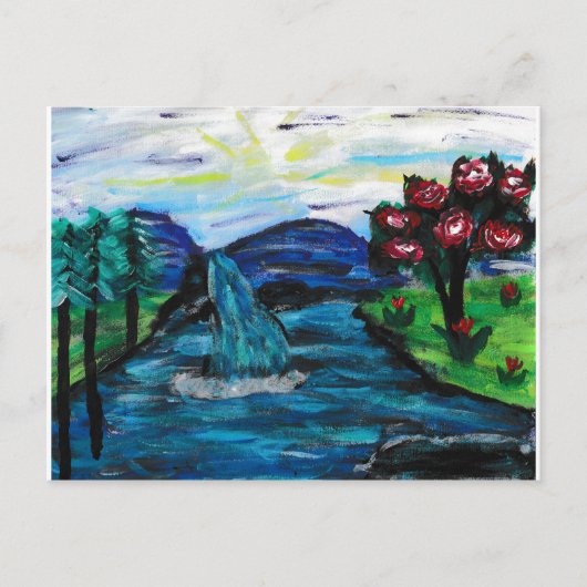 landschap briefkaart (Voorkant)