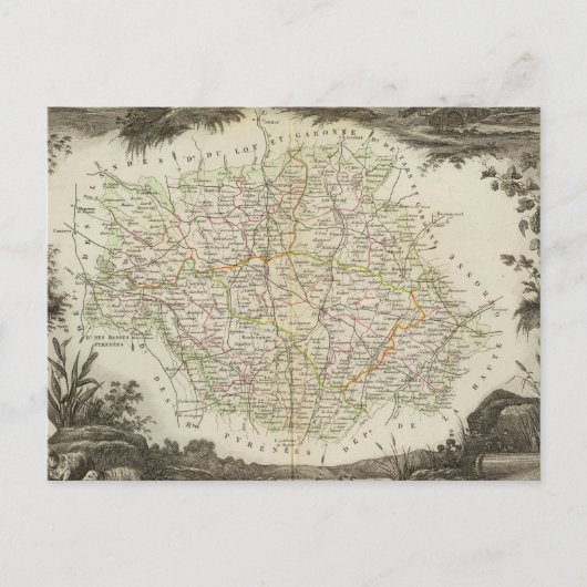 Landschap Briefkaart (Voorkant)