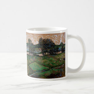 Landschap, Brug over de Oise door Vincent van Gogh Koffiemok