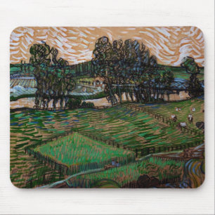 Landschap, Brug over de Oise door Vincent van Gogh Muismat