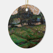 Landschap, Brug over Oise door Vincent van Gogh Keramisch Ornament (Links)