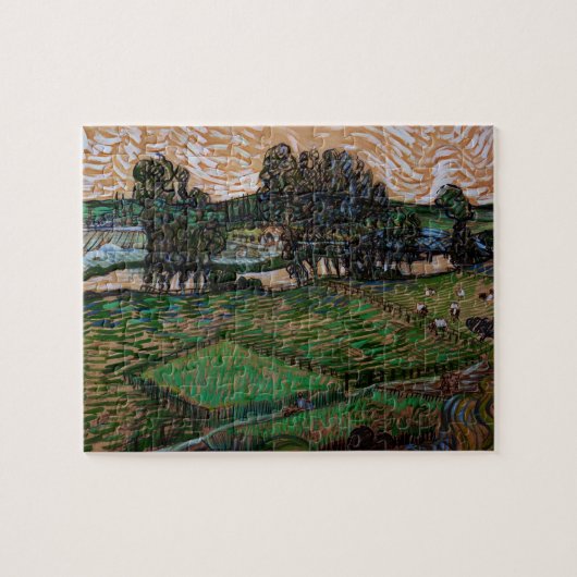 Landschap, Brug over Oise door Vincent van Gogh Legpuzzel (Horizontaal)