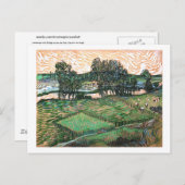 Landschap, Brug over Oise, Vincent van Gogh Briefkaart (Voorkant / Achterkant)