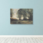 Landschap (Camille Corot) Canvas Afdruk (Insitu (Houten vloer))