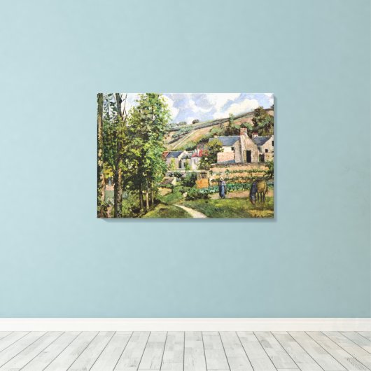 landschap Camille Pissarro in Pontoise Canvas Afdruk (Insitu (Houten vloer))