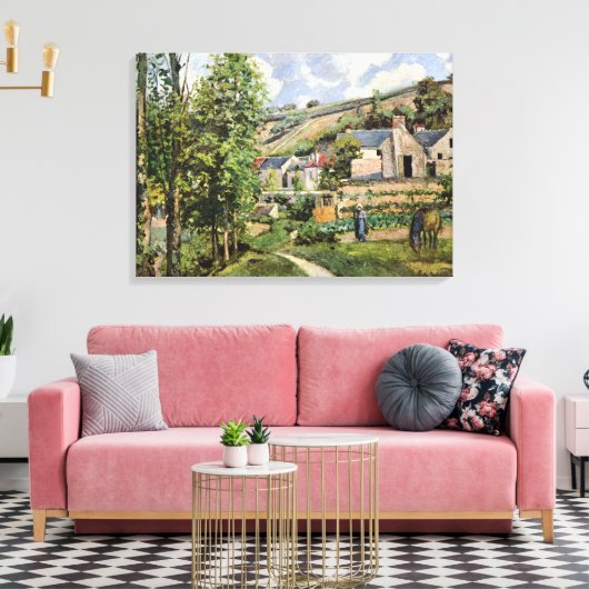 landschap Camille Pissarro in Pontoise Canvas Afdruk (Insitu (Woonkamer))