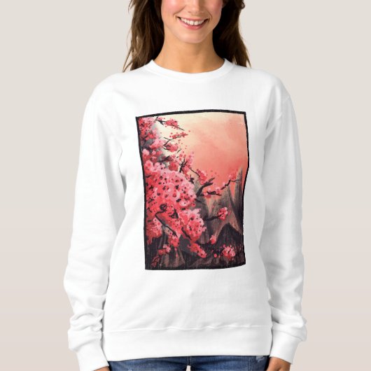 Landschap Cherry blossom Trui (Voorkant)