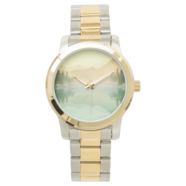 Landschap Citrus Mountains Horloge (Voorkant)