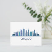 Landschap City Uitzicht | Chicago, Illinois Briefkaart (Staand voorkant)