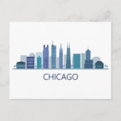 Landschap City Uitzicht | Chicago, Illinois Briefkaart (Voorkant)