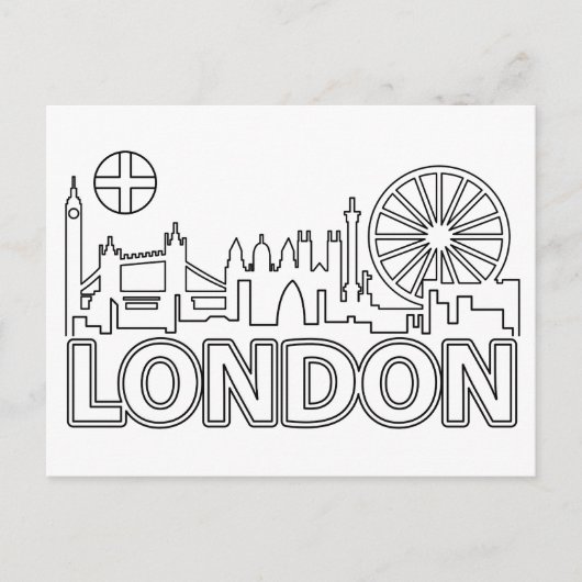 Landschap City Uitzicht | Londen, Engeland Briefkaart (Voorkant)