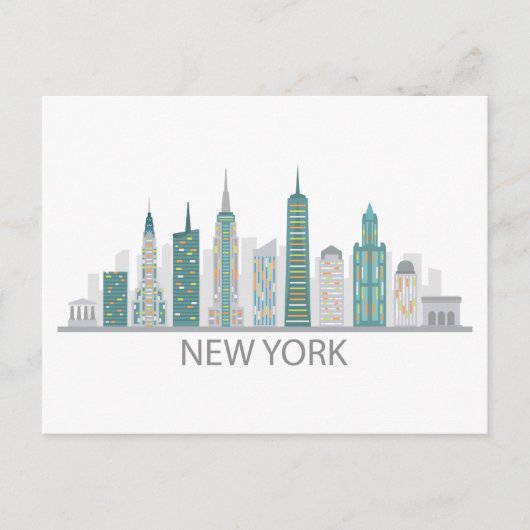 Landschap City Uitzicht | New York City, New York Briefkaart (Voorkant)