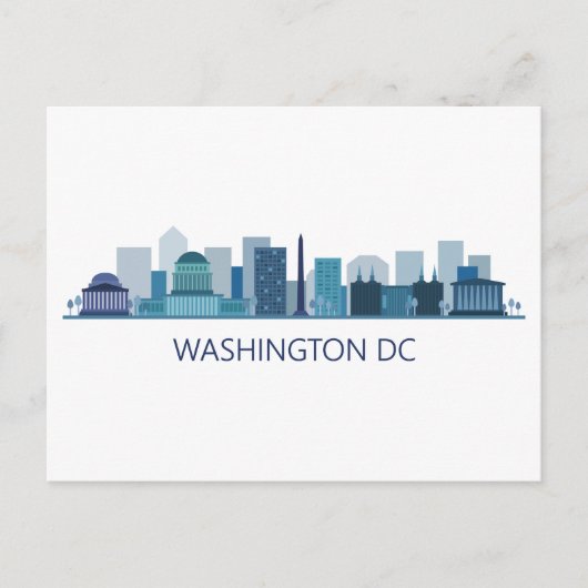Landschap City Uitzicht | Washington DC Briefkaart (Voorkant)