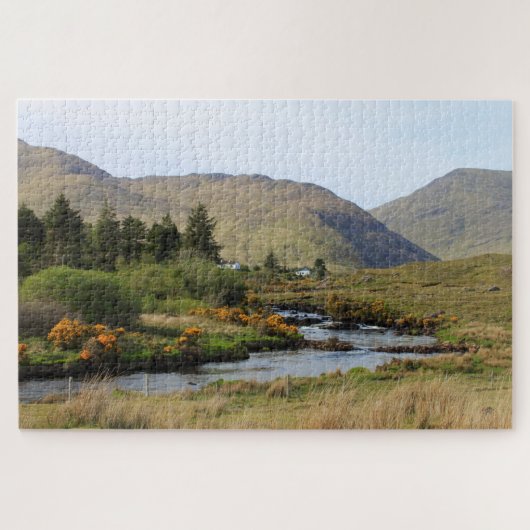 Landschap, Co. Mayo, Ierland. Legpuzzel (Horizontaal)