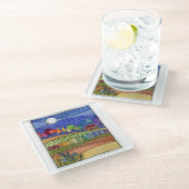 landschap coaster glazen onderzetter (Schuin)