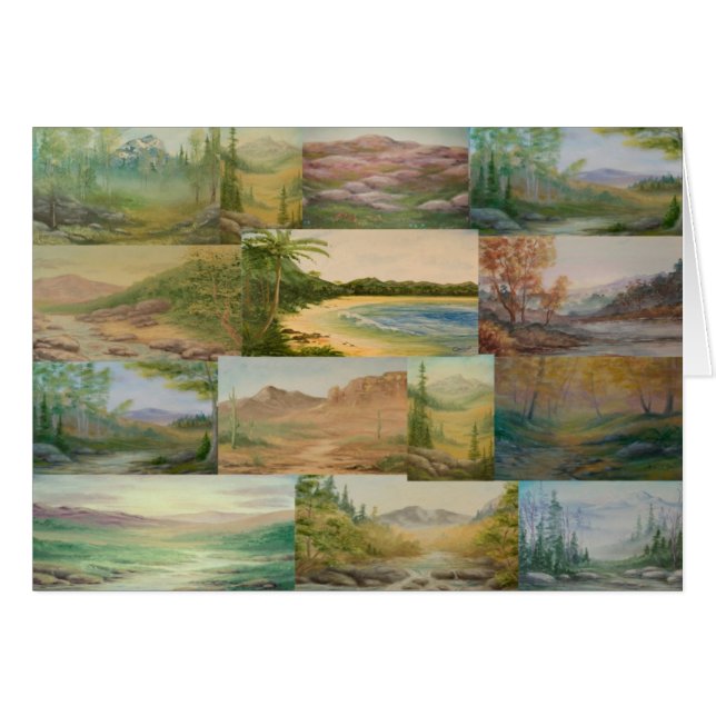 Landschap Collage Card (Voorkant Horizontaal)