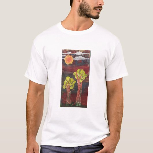 Landschap Collage T-shirt (Voorkant)