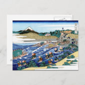 Landschap Cool oriental japanese Hokusai Fuji Uitz Briefkaart (Voorkant / Achterkant)