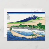 Landschap Cool oriental japanese Hokusai Fuji Uitz Briefkaart (Voorkant / Achterkant)
