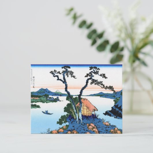 Landschap Cool oriental japanese Hokusai Fuji Uitz Briefkaart (Staand voorkant)