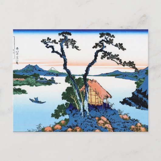 Landschap Cool oriental japanese Hokusai Fuji Uitz Briefkaart (Voorkant)
