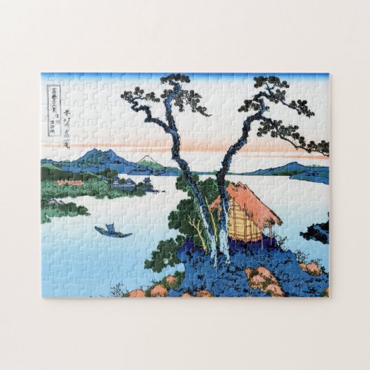 Landschap Cool oriental japanese Hokusai Fuji Uitz Legpuzzel (Horizontaal)